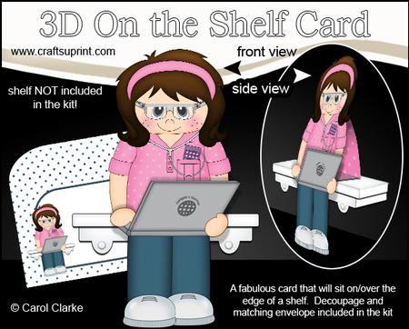 3D on the Shelf Card Kit - Gadgets N Gizmos Girl Gail