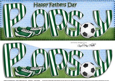Large Dl Fathers Day Popsy 3D Decoupage