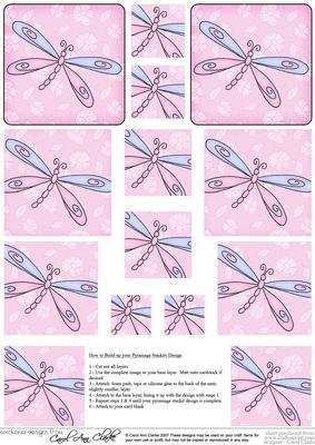 Dreamy Dragonfly Pyramage Sheet