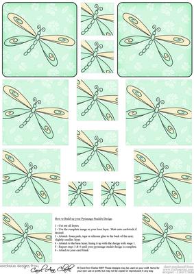 Dreamy Dragonfly Pyramage Sheet