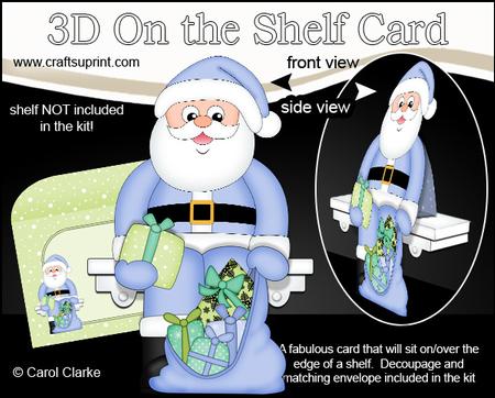 3D on the Shelf Card Kit - Christmas Santa's Sack