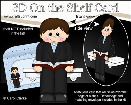 3D on the Shelf Card Kit - Little Priest Andrew