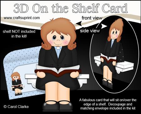 3D on the Shelf Card Kit - Little Priest Martha