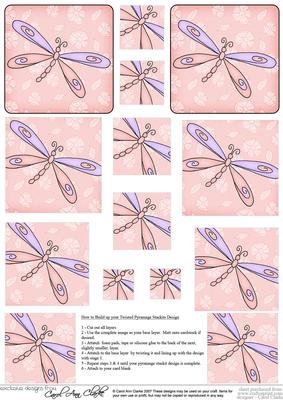 Dreamy Dragonfly Twisted Pyramage Sheet