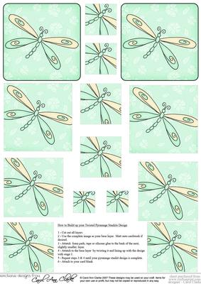 Dreamy Dragonfly Twisted Pyramage Sheet