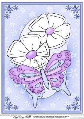A4 Fluttery Butterfly