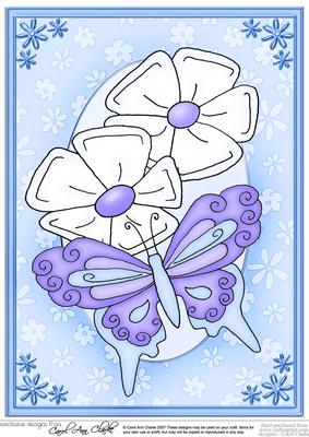 A4 Fluttery Butterfly
