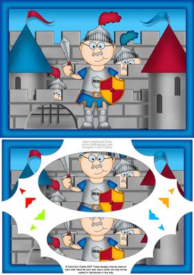 A5 Bert the Knight Scallop Corners and Pyramage