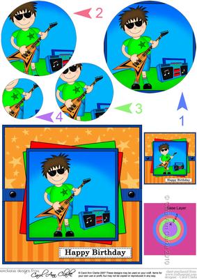 Boyz Rock Star Jaz Circle Pyramage Topper