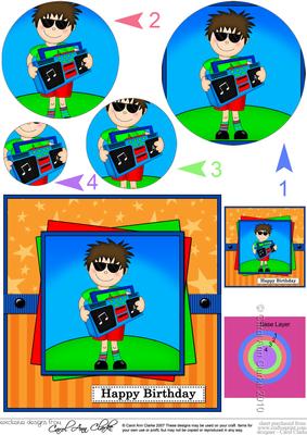 Boyz Rock Star Jaz Circle Pyramage Topper
