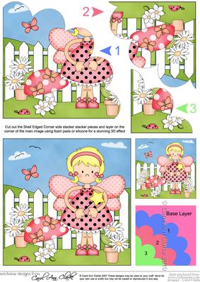 Girlz Fairy Fiz Shell Edged Corner Side Stacker