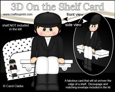 3D on the Shelf Card Kit - Little Pony or Horse Rider Carl