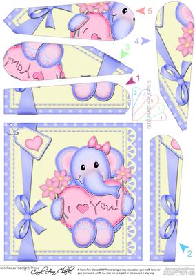Lola Elephant's Heart Fan Pyramage Topper