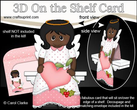 3D on the Shelf Card Kit - Ethnic Christmas Nativity Angel