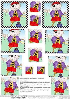 Pirates Ahoy!! Twisted Pyramage Sheet