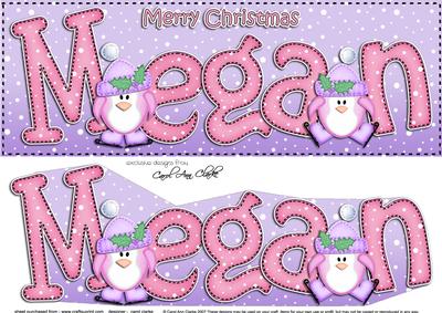 Large Dl Christmas Megan Penguins 3D Decoupage