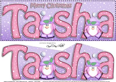 Large Dl Christmas Tasha Penguins 3D Decoupage