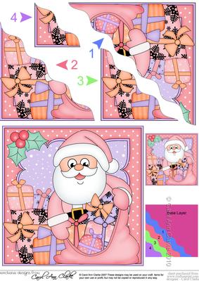 Christmas Santa's Sack Wavy Corner Side Stacker