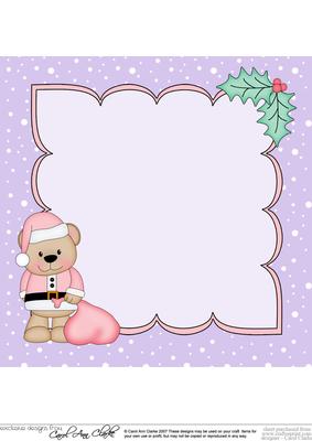 8 x 8 Christmas Livvy Bear's Sack Insert