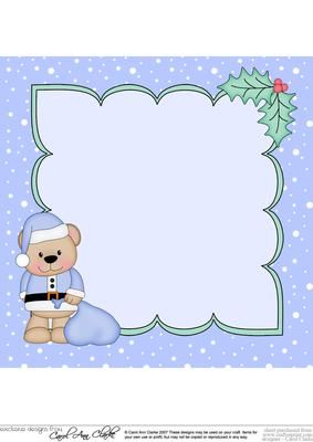 8 x 8 Christmas Livvy Bear's Sack Insert