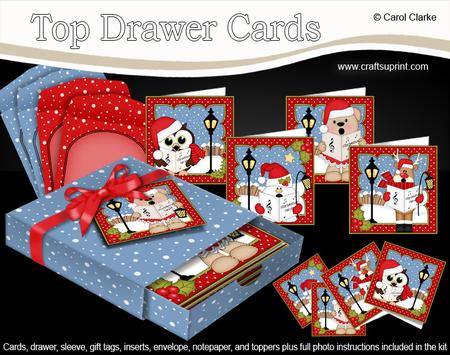 3D Christmas Carol Singers Top Drawer Cards Bumper Kit