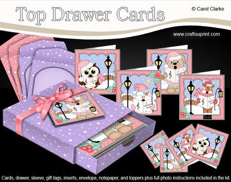 3D Christmas Carol Singers Top Drawer Cards Bumper Kit