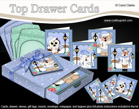 3D Christmas Carol Singers Top Drawer Cards Bumper Kit