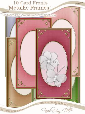 Dl 'gold Metallic Frame' Card Fronts Kit