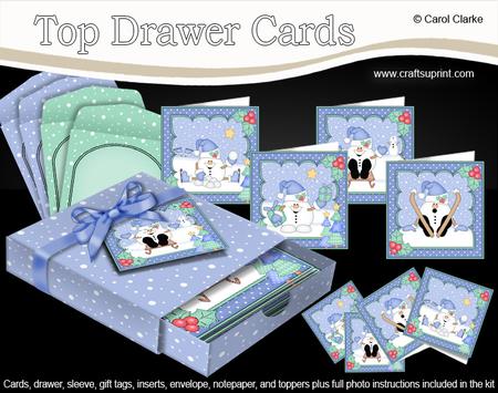3D Christmas Snowball Sam Top Drawer Cards Bumper Kit