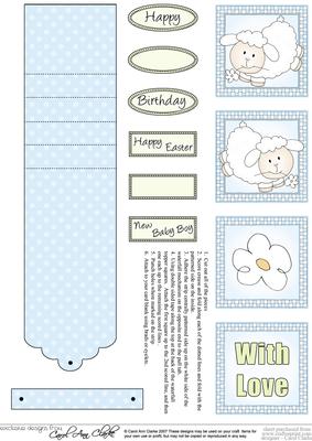 Little Baby Lamb Waterfall Topper Sheet