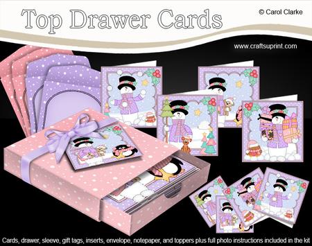 3D Christmas Snowman Rio Top Drawer Cards Bumper Kit