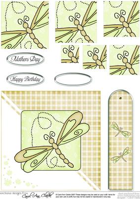 Dragonfly Quick Card with Pyramage