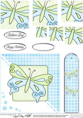Butterfly Quick Card with Pyramage