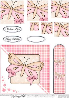 Butterfly Quick Card with Pyramage