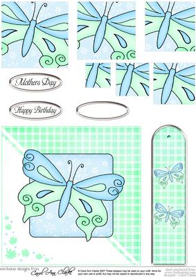 Butterfly Quick Card with Pyramage