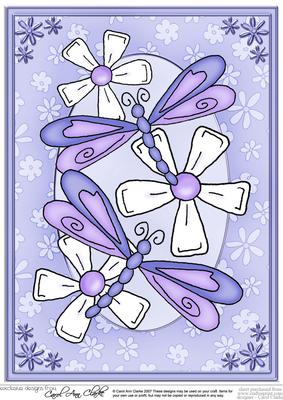 A4 Dreamy Dragonflies