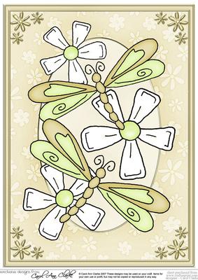 A4 Dreamy Dragonflies