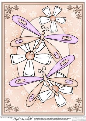 A4 Dreamy Dragonflies