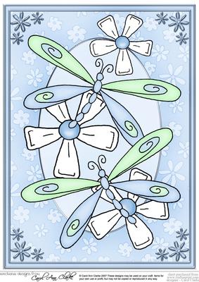 A4 Dreamy Dragonflies