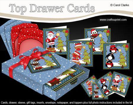 3D Christmas Dressing the Tree Top Drawer Cards Bumper Kit