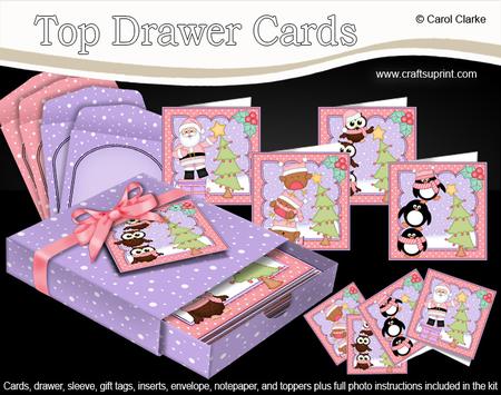3D Christmas Dressing the Tree Top Drawer Cards Bumper Kit