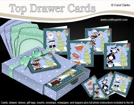 3D Christmas Dressing the Tree Top Drawer Cards Bumper Kit