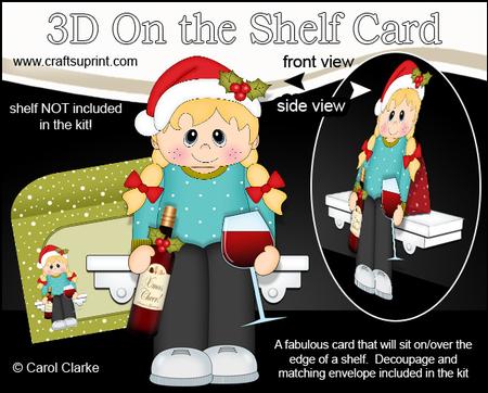 3D on the Shelf Card Kit - a Little Christmas Tipple