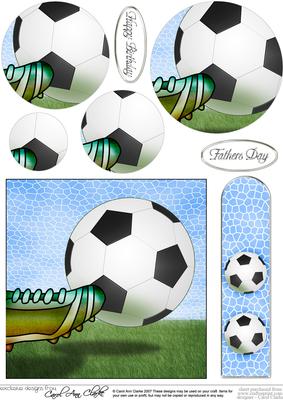 Football Quick Card with Circle Pyramage