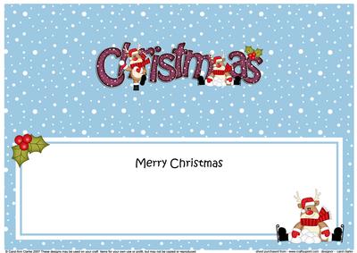 Large Dl Christmas Rudolph Snowball Fun Insert