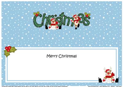 Large Dl Christmas Rudolph Snowball Fun Insert