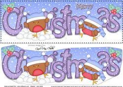 Large Dl Christmas Bobbin Robin 3D Decoupage