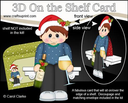 3D on the Shelf Card Kit - a Little Christmas Tipple