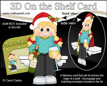 3D on the Shelf Card Kit - a Little Christmas Tipple