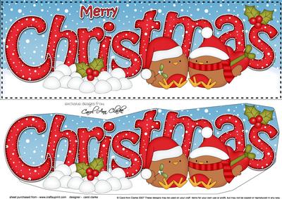 Large Dl Christmas Bobbin Robins 3D Decoupage
